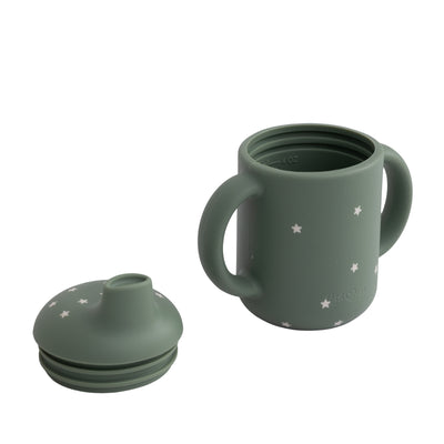 Kit De Alimentação Infantil Petit Piá em Silicone 6 Peças Verde Premium - Resistente a Temperaturas 